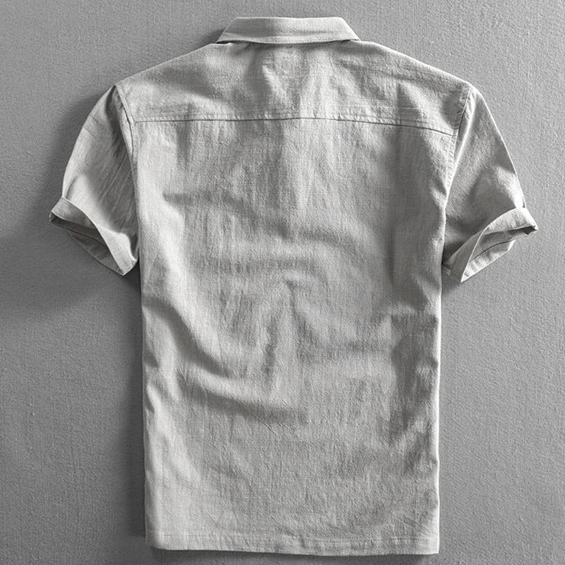 Plus linen polo