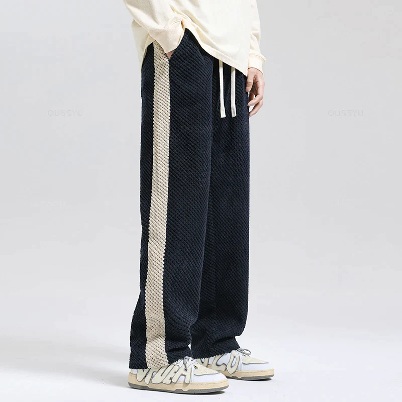 Pantalones de jogging con cordón de gofre