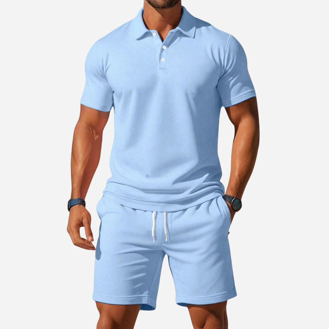 Ensemble homme R&amp;L™ Premium - Chemise à manches courtes et short
