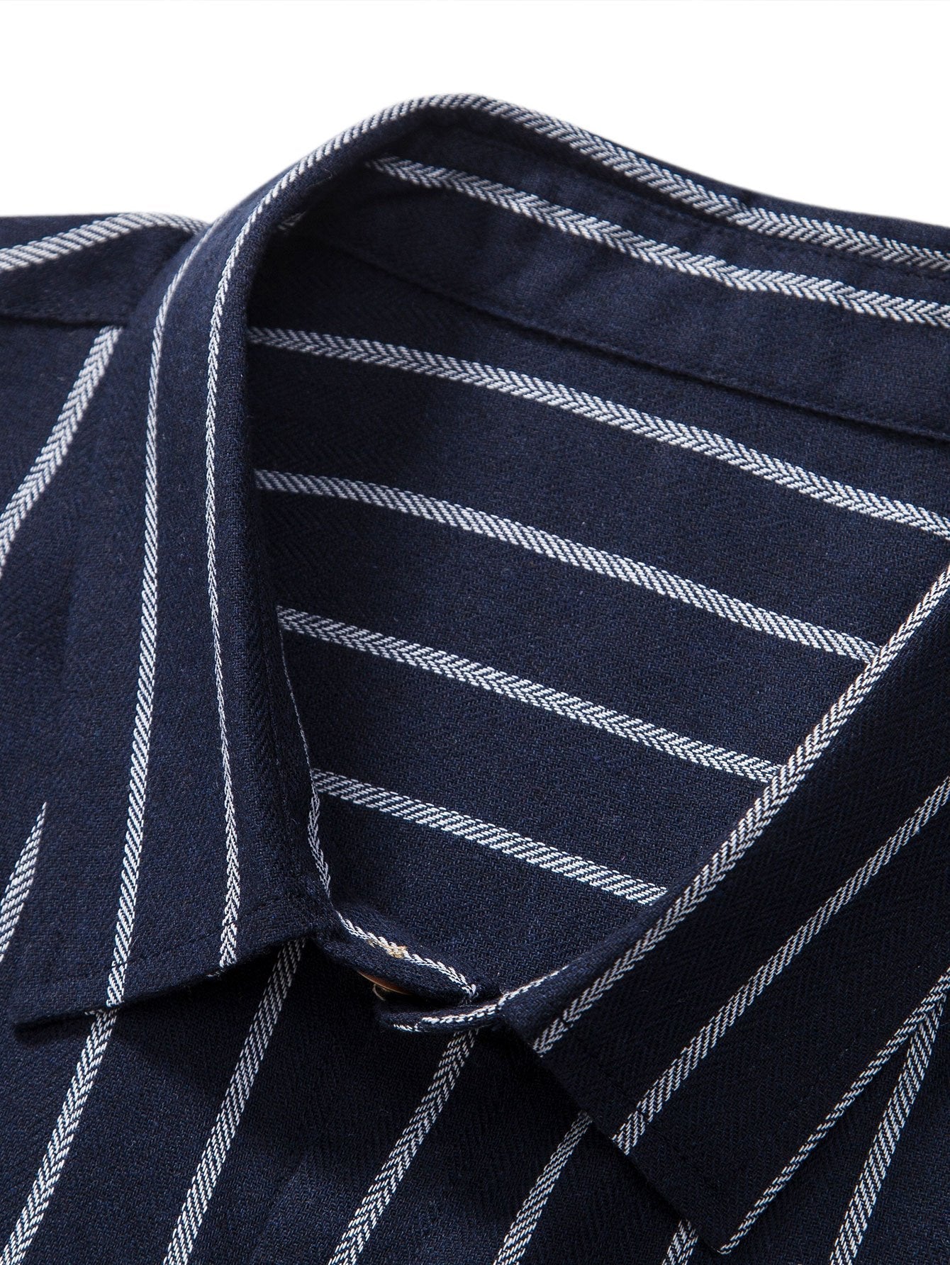 Gestreept button-down overhemd van katoenmix