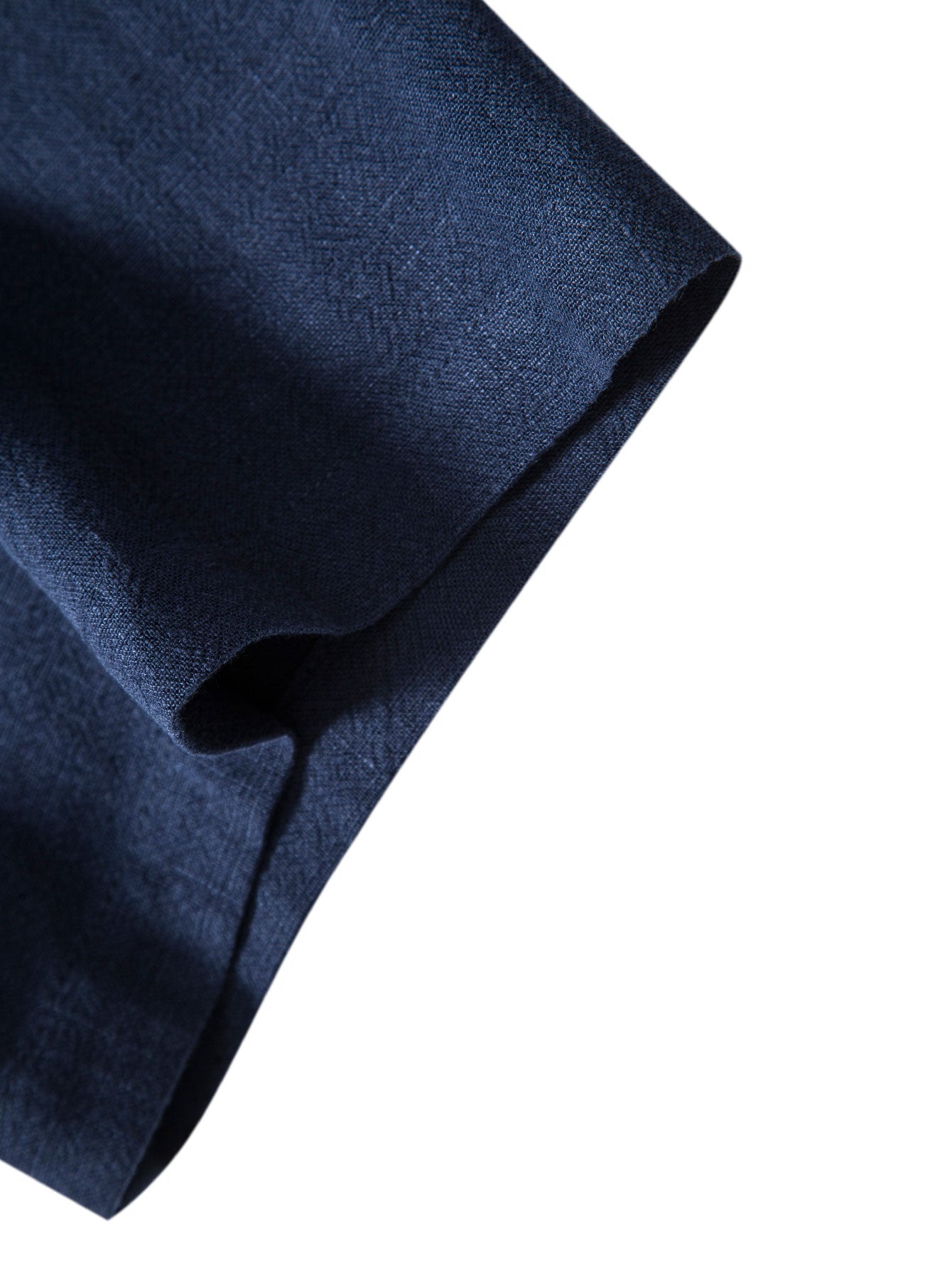 Shirt met knopen van gemengd linnen en rayon