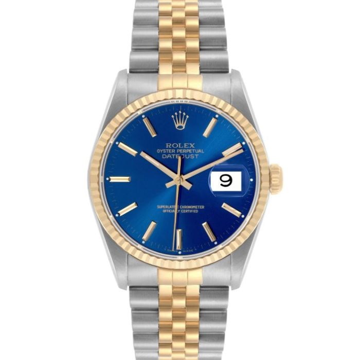 Datejust Gold & Steel Blue Dial 36mm 16233