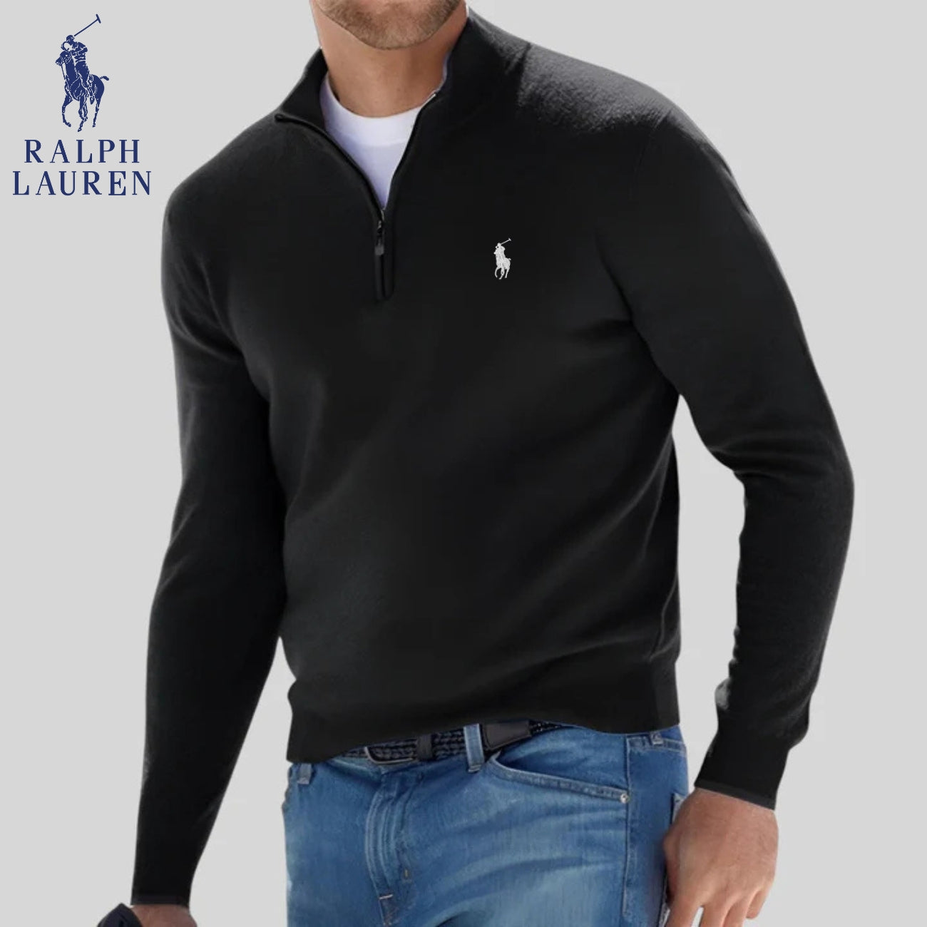 R&L™ - Pull à demi-zip – SOLDE