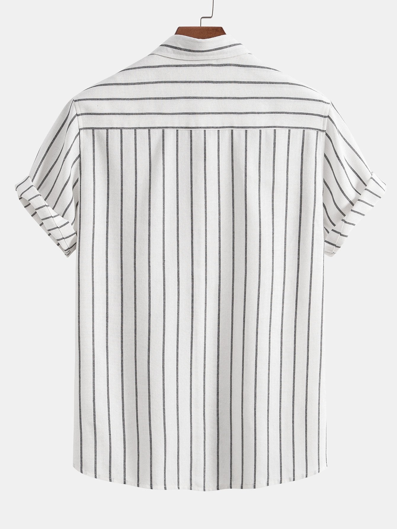 Gestreept button-down overhemd van katoenmix