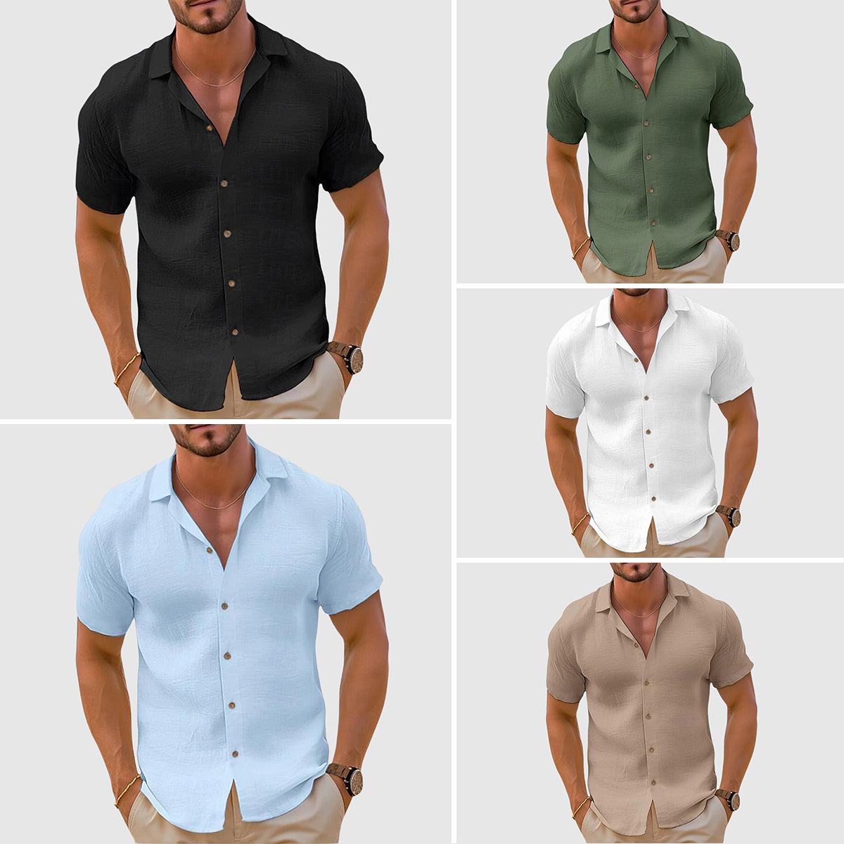 Lorenzo Vitali island linen shirt