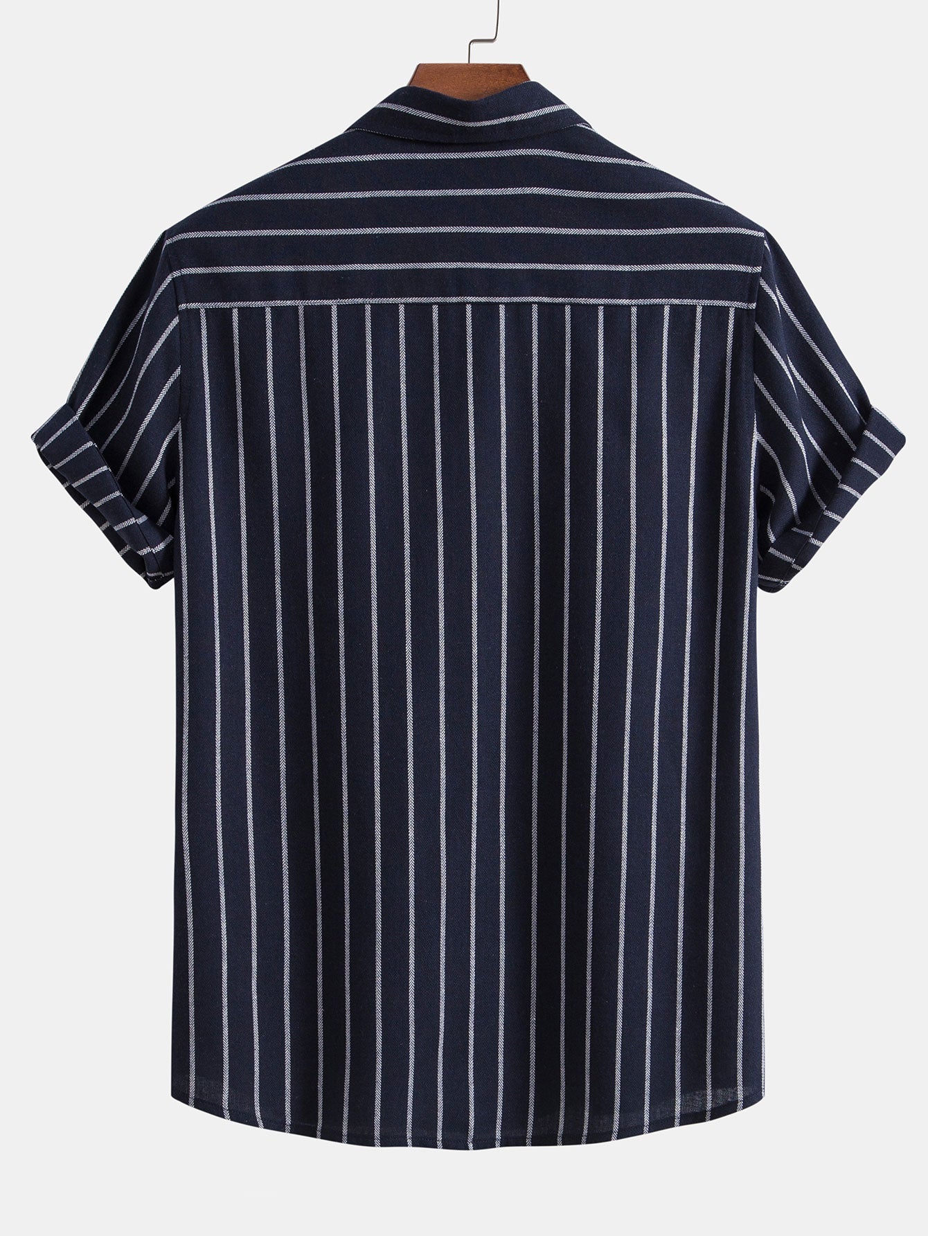Gestreept button-down overhemd van katoenmix