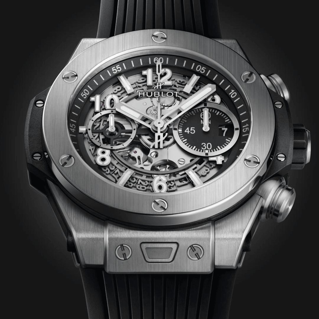 Big Bang Unico Silver Black 44mm