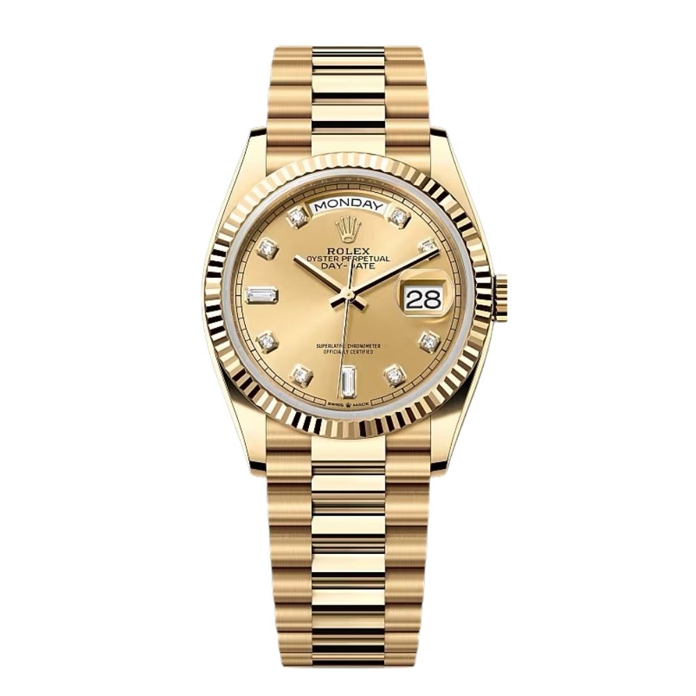 Day-Date Diamond 128238 “Yellow Gold”